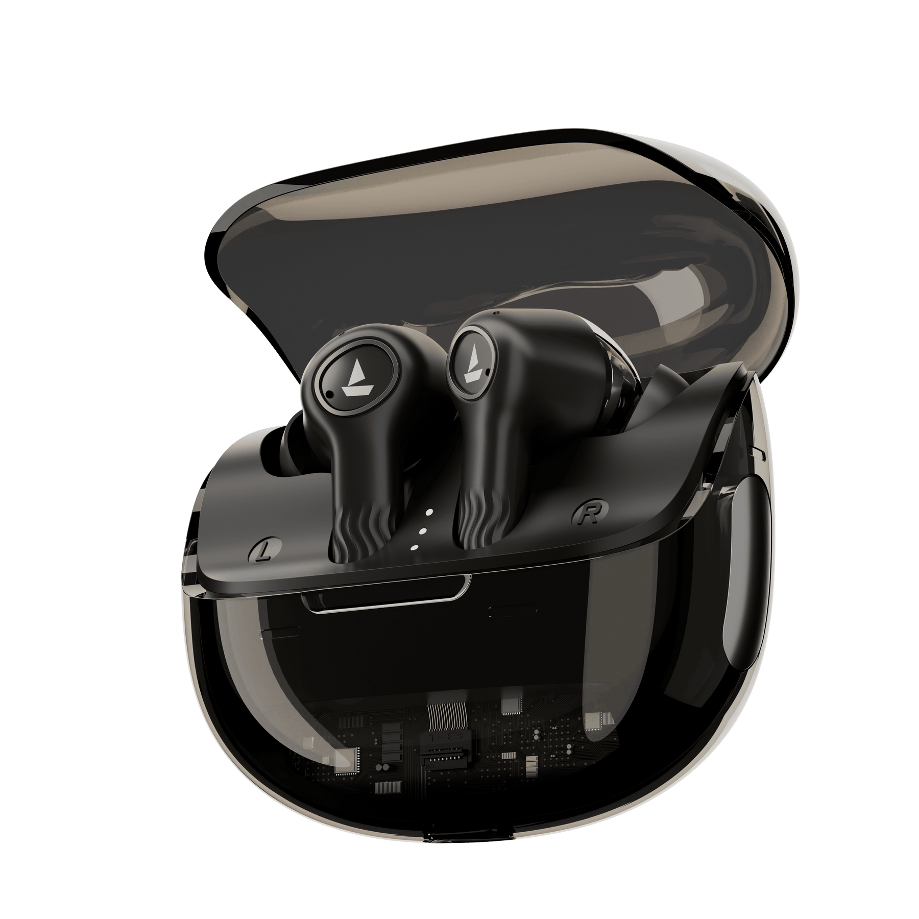 boAt Nirvana Crystl | Wireless Earbuds with 100 Hours Playback, Upto 32dB ANC, BEAST™ Mode, Adaptive EQ by Mimi