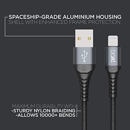 boAt LTG 200 Lightning Apple MFi Certified Cable - boAt Lifestyle