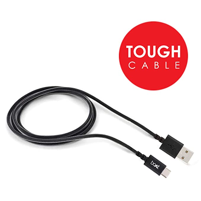 boAt A400 USB Type C Data Cable | Premium C Type Data Cable with 480Mbps Transfer Speed, Tangle free cable, Reversible Connector - boAt Lifestyle