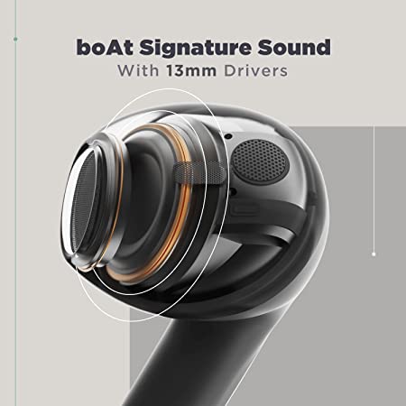 boAt Airdopes Atom 81 | Wireless Earbuds with 50 Hours Playback, 13mm Drivers, ENx™ Technology, IPX5 Resistance