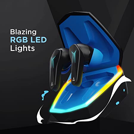 boAt Immortal 121 | Bluetooth Gaming Wireless Earbuds with BEAST™️ Mode (40ms Low Latency), ASAP™️ Charge, 40 Hours Playback, & Blazing RGB Lights