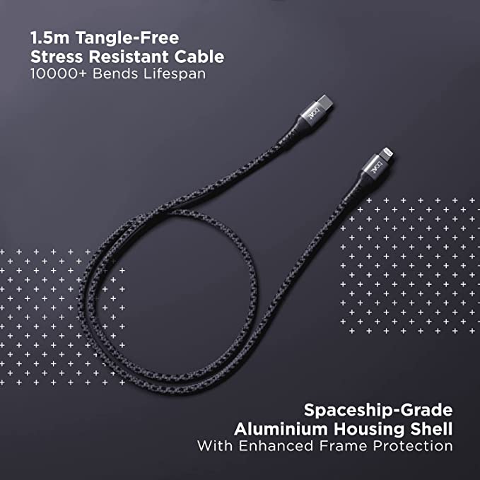 boAt LTG 650 | Type C to Apple Certified Lightning Cable 1.5 Meter