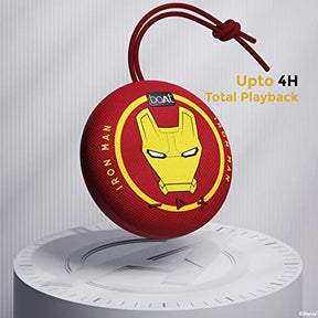 boAt Stone 190 Iron Man Marvel Edition | Portable Speaker with 52mm Full Range Driver, 4HRS Playback, 5W RMS Sound, IPX7 Water Resistance