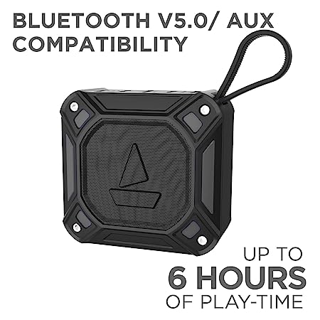 boAt Stone E 300 | Portable Bluetooth Speaker with 5W Immersive Sound, 6 Hours Playback, Bluetooth 5.0, 1500 mAh Battery