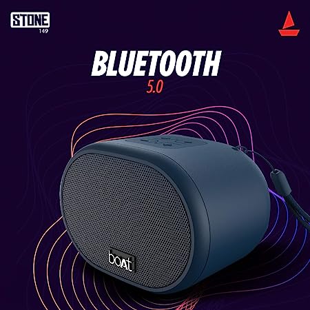 boAt Stone 149 | Portable Bluetooth Speaker with 3W Immersive Sound, 6 Hours Playback, Bluetooth v5.0, 1200 mAh Battery