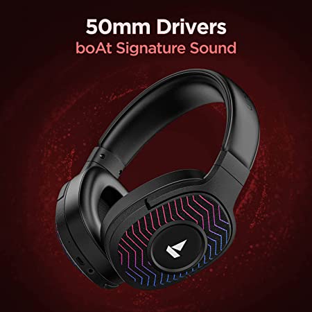 boAt Rockerz 558 Sunburn Edition | Wireless Headphone with 20 Hours Playback, 50mm Dynamic Drivers, Physical Noise Isolation