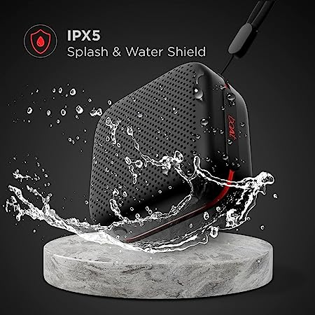 boAt Stone Cuboid | Portable Bluetooth Speaker with 5W Immersive Sound, IPX5 Water Resistant, Multiple Connectivity Modes