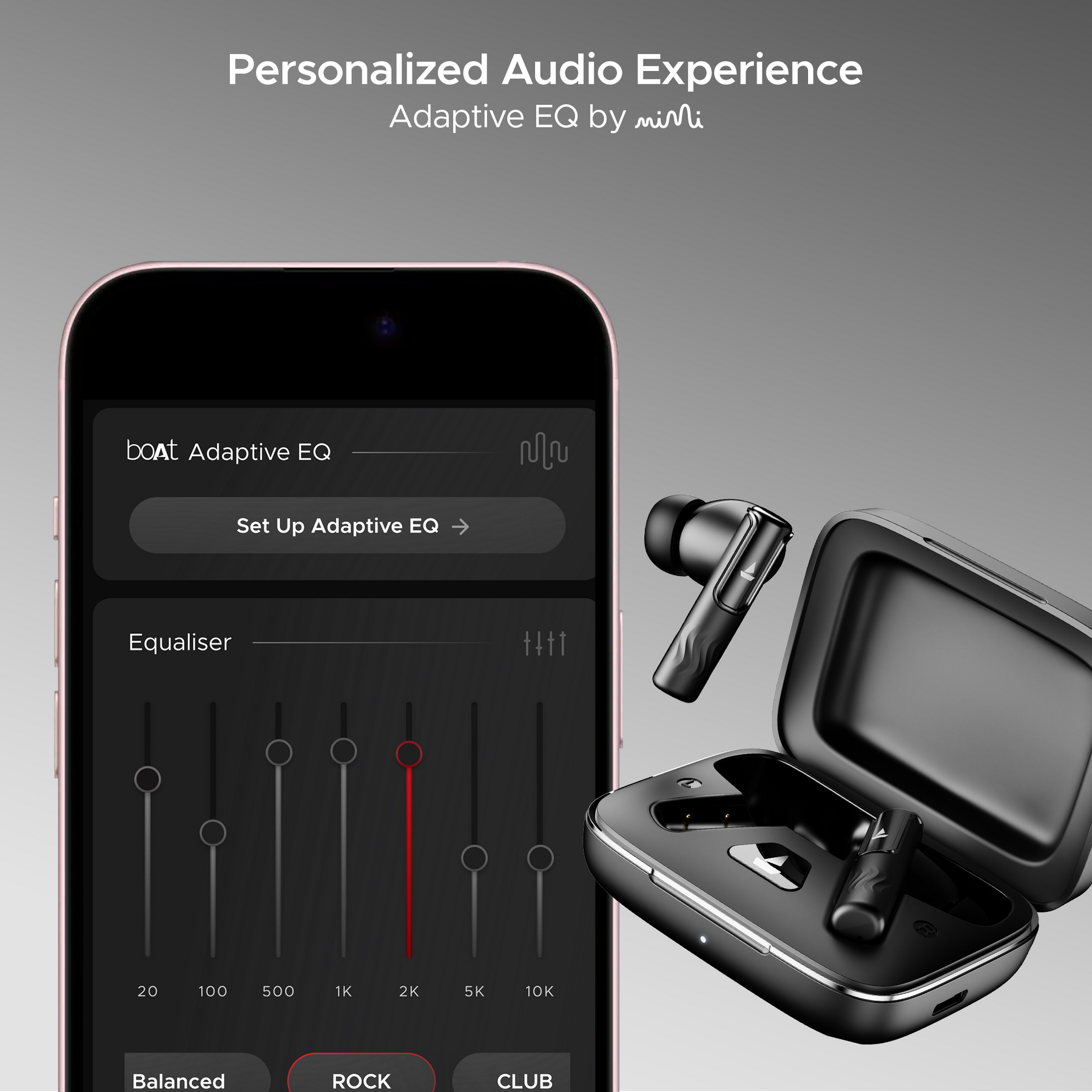 boAt Nirvana Ivy | Wireless Earbuds, 50 Hours Playback, 50dB ANC, 360 Spatial Audio with Head Tracking, App Support, Adaptive EQ powered by Mimi, Google fast pair, ASAP Charge, boAt Signature Sound