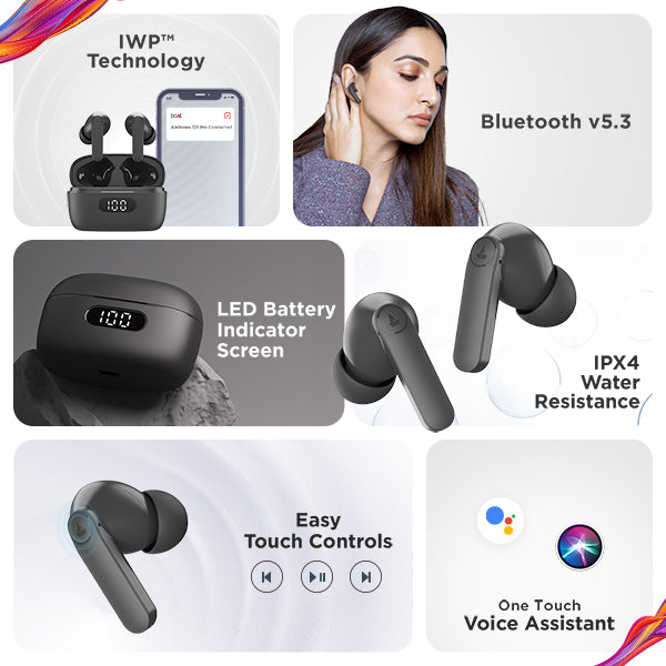 boAt Airdopes 121 PRO | Wireless Earbuds with 10mm Dynamic Drivers, ASAP™️ Charge, ENx™️ Technology, Easy Touch Control