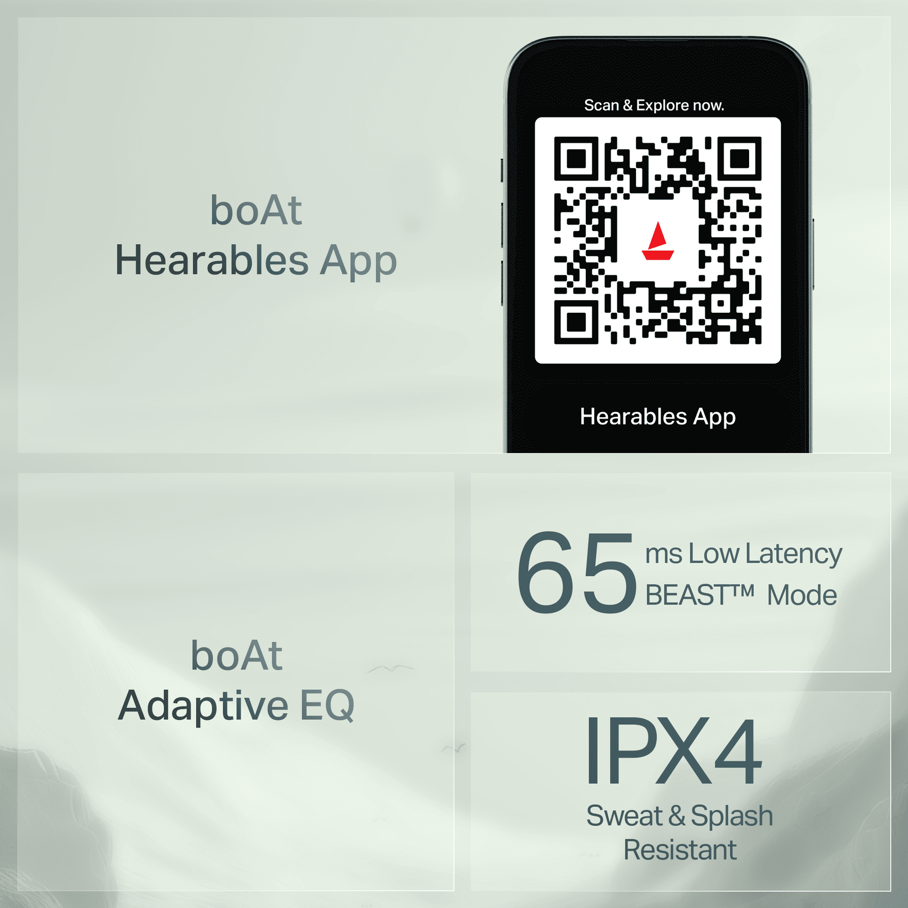 boAt Rockerz Prime 205 | Wireless Neckband with 50 Hours Playback, Spatial Audio, AI ENx™ Tech, Dual EQs & BEAST™ Mode