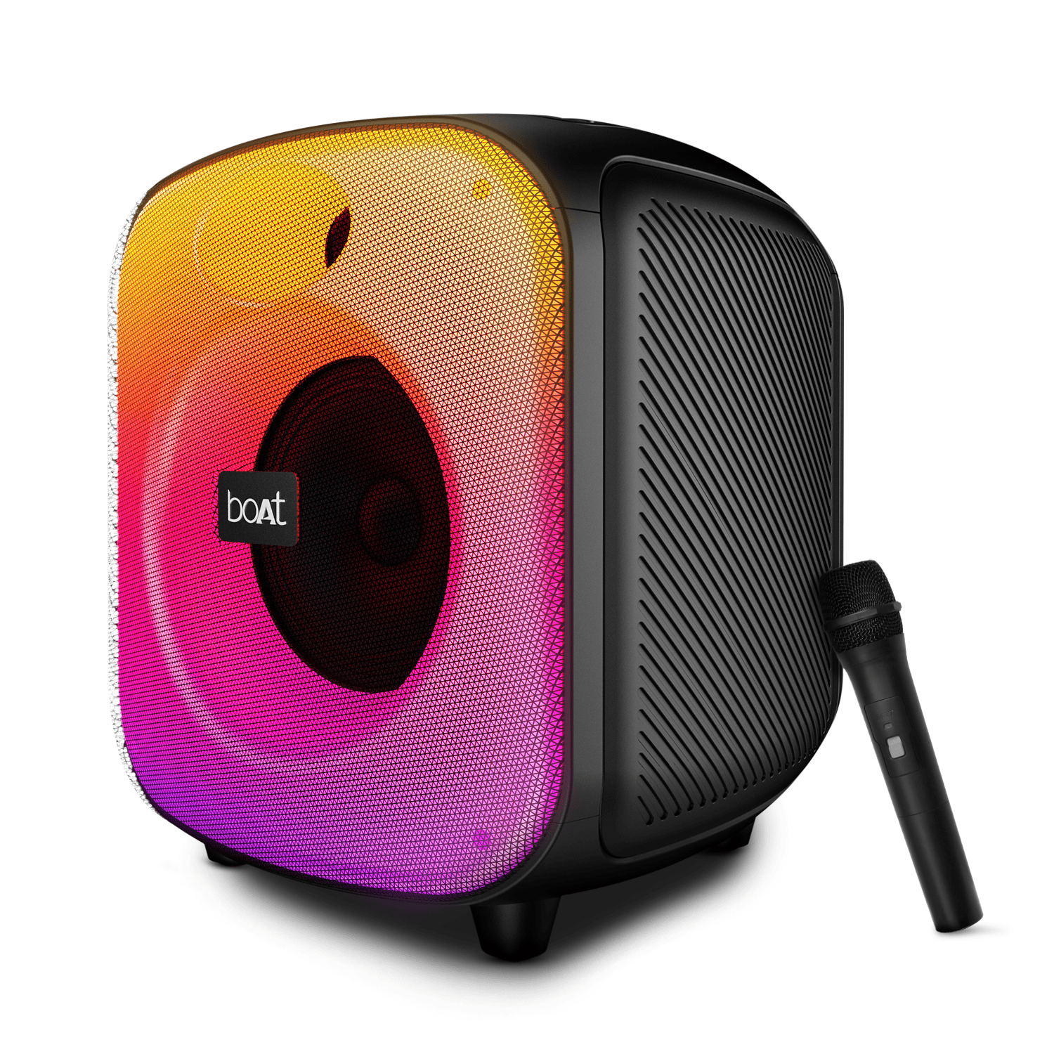 boAt PartyPal 65 Pro | Bluetooth Speaker with 42W Sound, RGB LEDs, Wireless Mic, 8H Playback & TWS