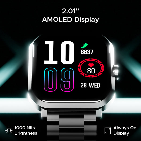 boAt Ultima Select | Smartwatch with 2.01" (5.10 cms) AMOLED Display, 100+ Watch Faces, 100+ Sports Modes