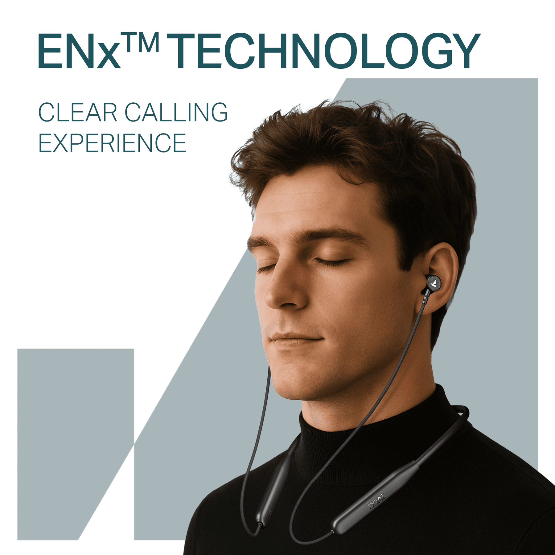 boAt Rockerz 113 | Wireless Neckband with ENx™ Tech, 40H Playback, Beast™ Mode, Dual Pairing