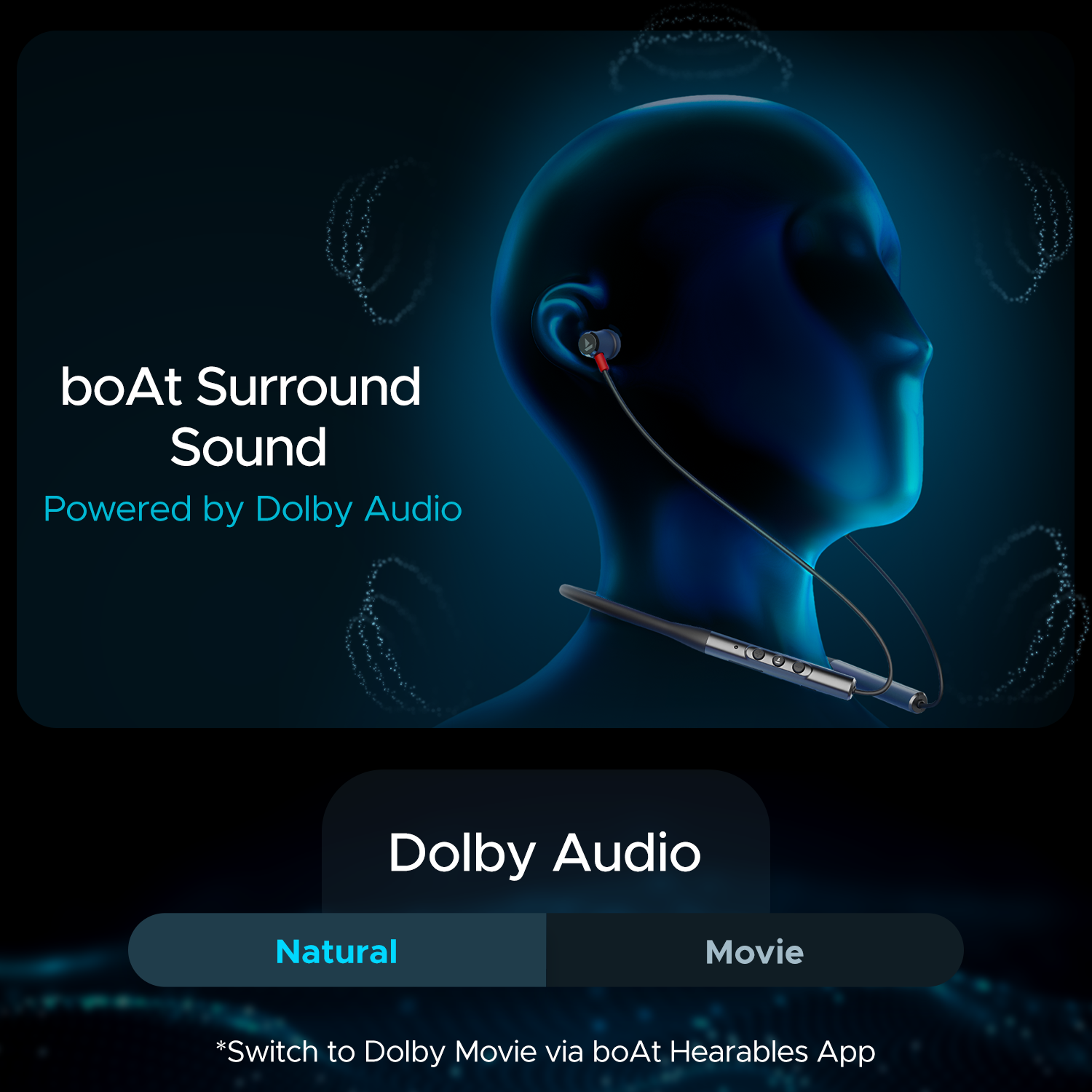 boAt Nirvana 525ANC | Wireless Earphone with Dolby Audio, Hybrid ANC of 42 dB, Adaptive EQ Modes