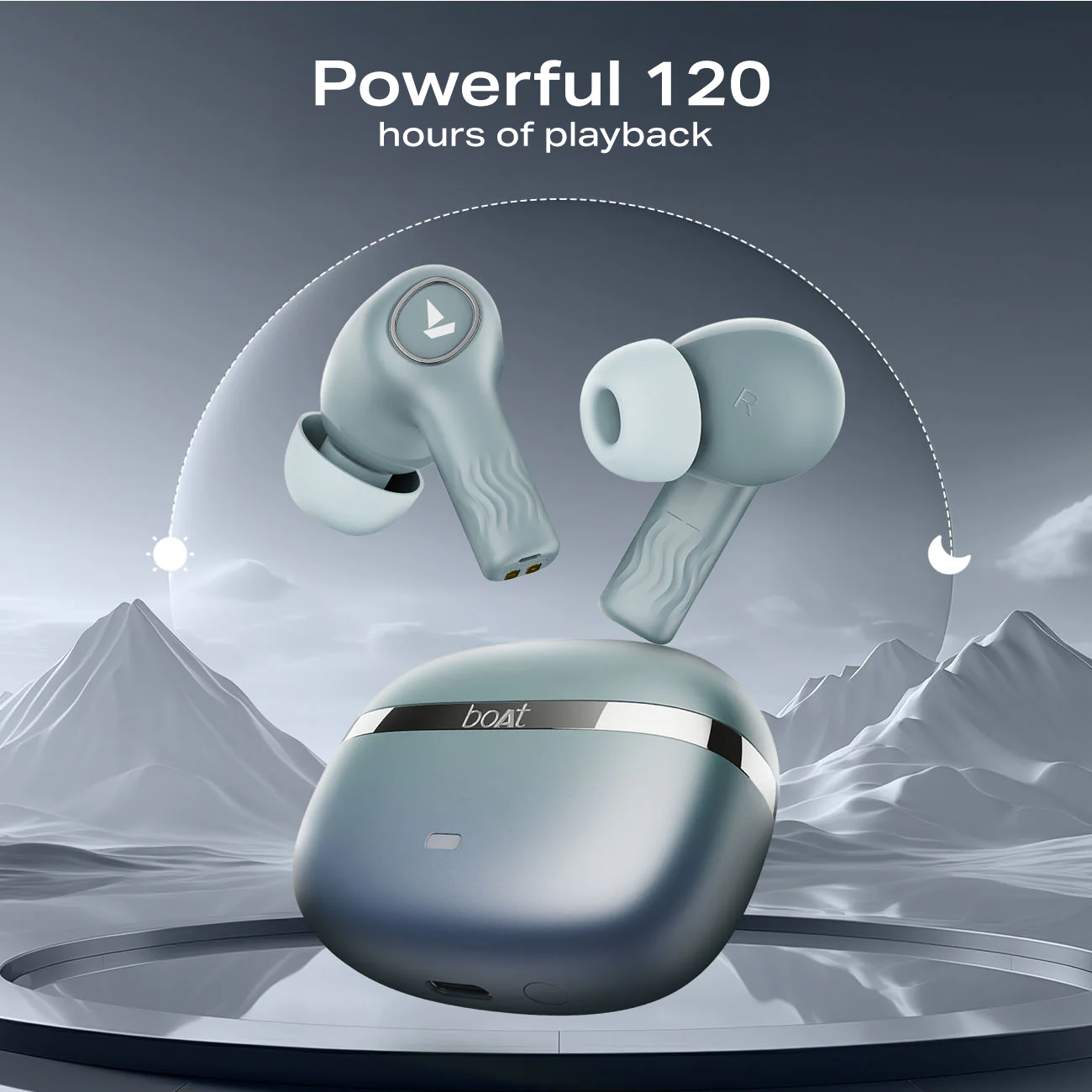 boAt Nirvana Ion ANC | Wireless Earbuds with Active Noise Cancellation, ENx™ Technology, 120 Hours Playback, BEAST™ Mode