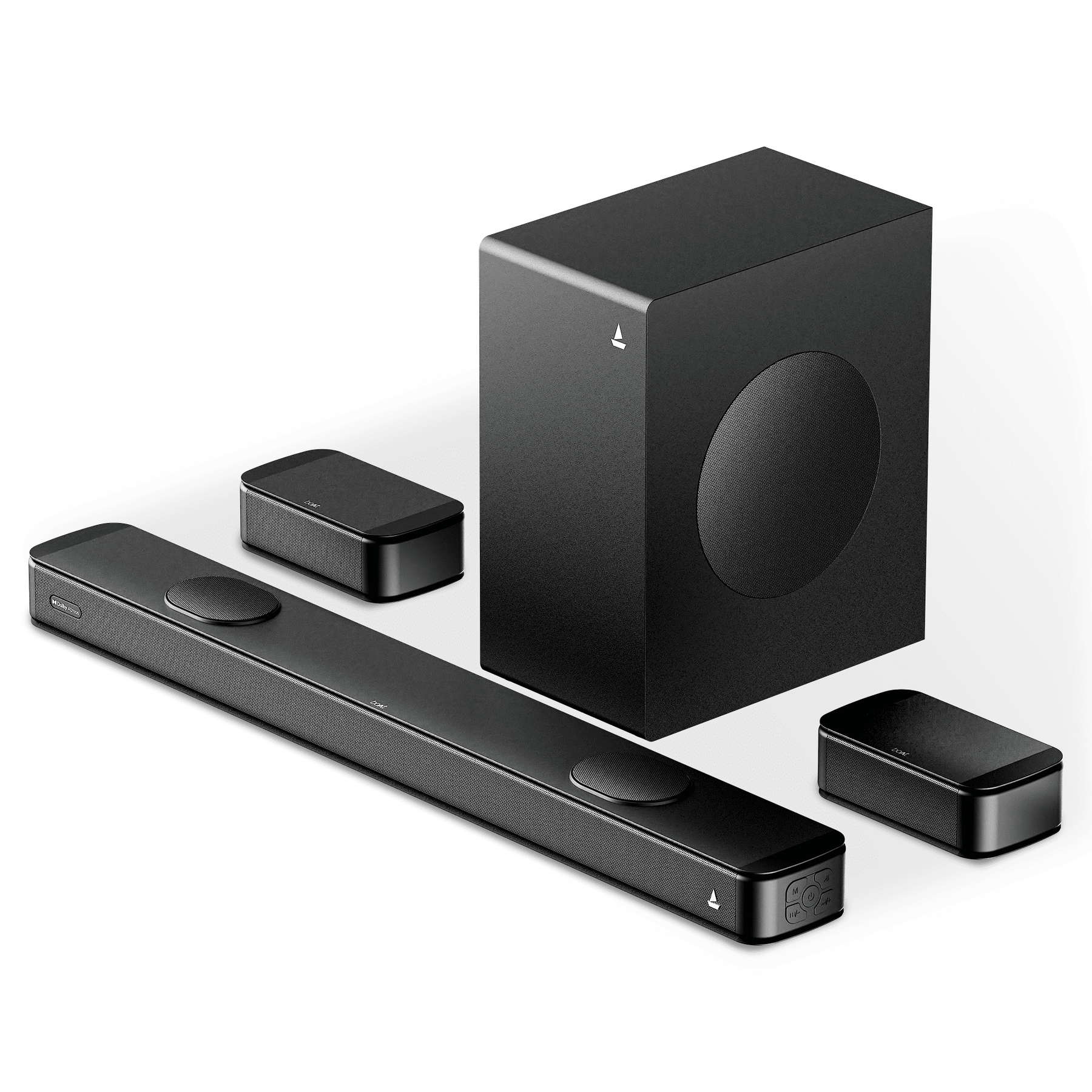 boAt Aavante Prime 5.1.2 5050DA | 550W 5.1.2 Channel Soundbar with Dolby Atmos, Wireless Rear Satellites & Master Remote