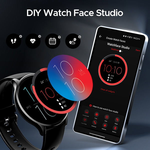 boAt Primia Curv | Smartwatch with 1.45" (3.68cm) Amoled Display, BT Calling,  700+ Active Modes, Watch Face Studio