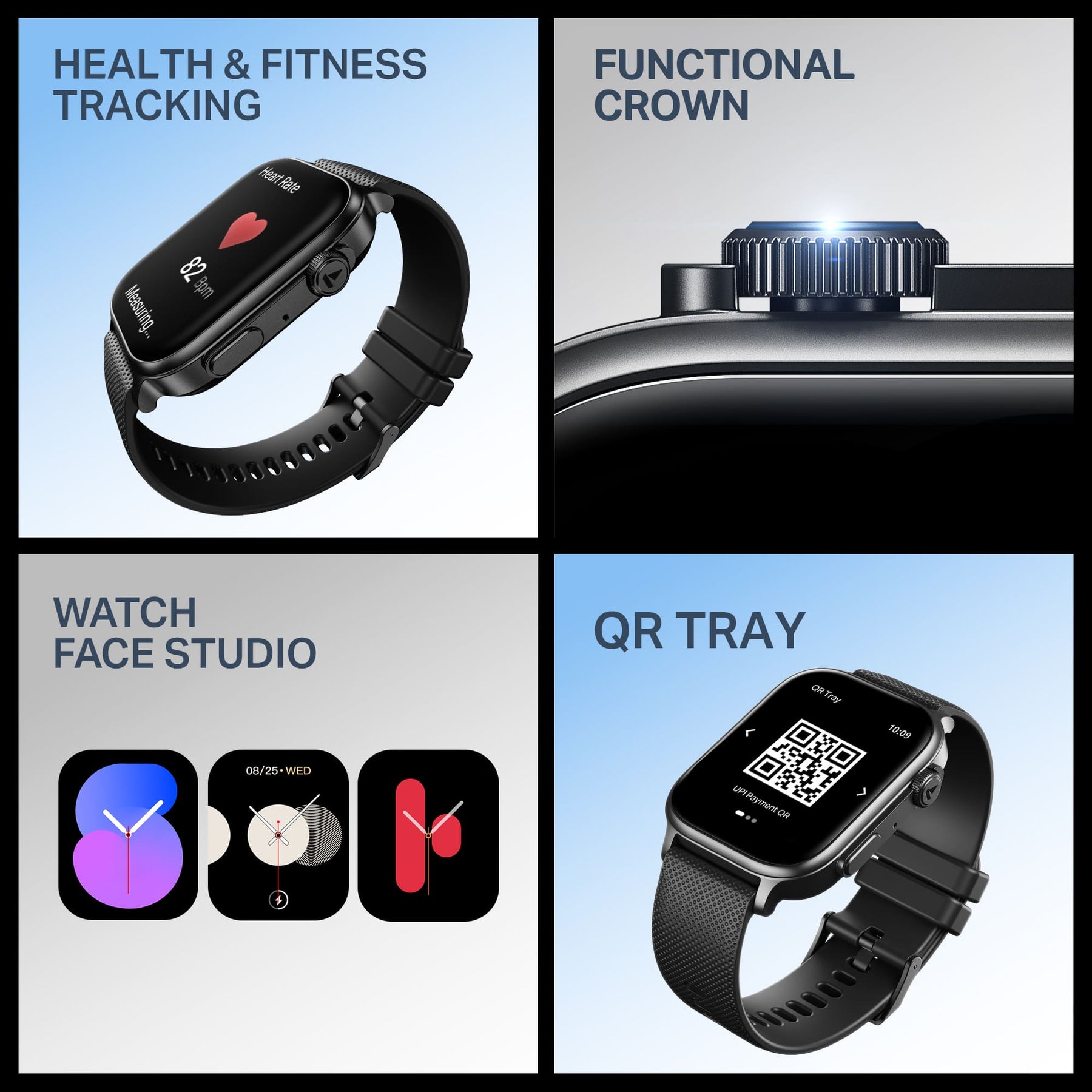 boAt Storm Infinity Max | Smartwatch with 2.01" HD Display, 20-Day Battery Life, BT Calling, IP68, and Functional Crown