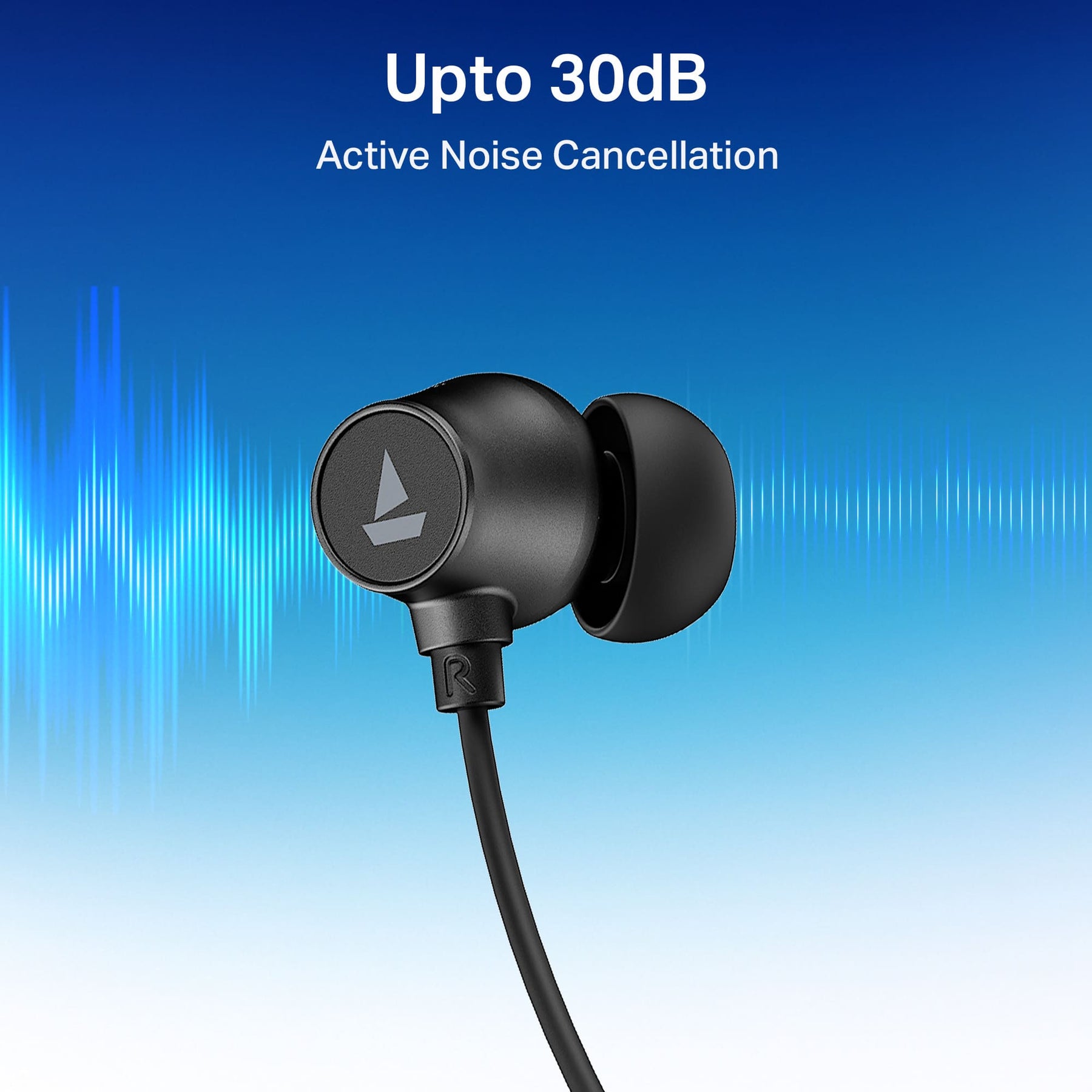 boAt Rockerz 301 ANC | Wireless Neckband Earphones with 40 Hours Playback, 30dB ANC & BEAST™ Mode