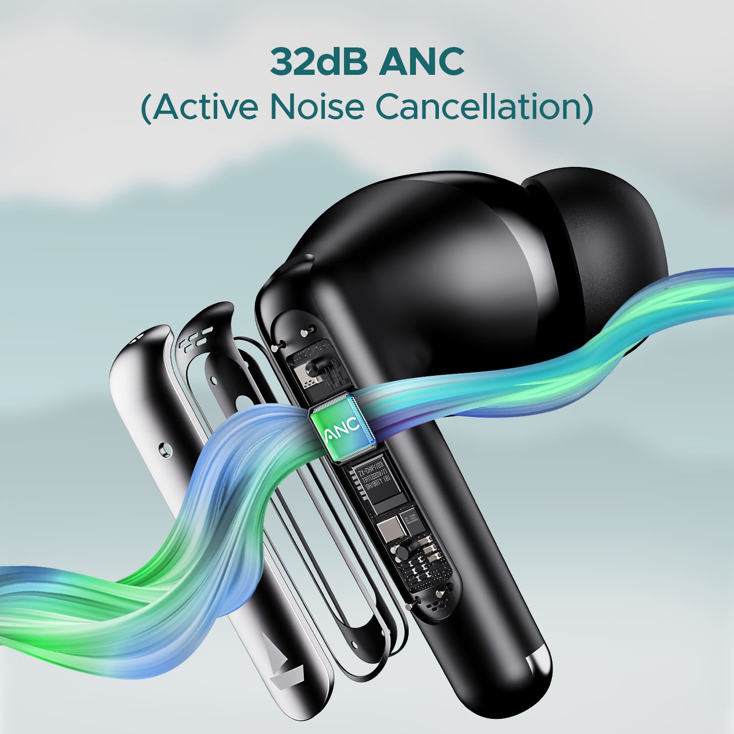 boAt Airdopes 141 ANC | Wireless Earbuds with Active Noise Cancellation up to 32dB, 42 Hours Playback, BEAST™️ Mode