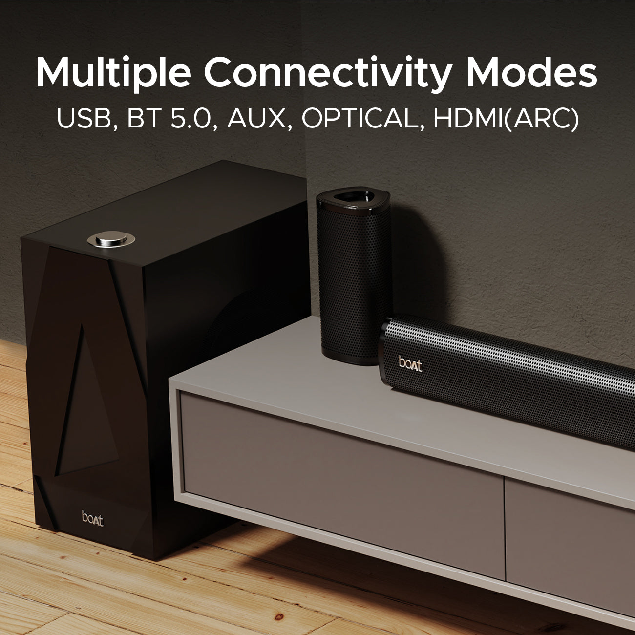 boAt Aavante Bar 3100D | 5.1 Channel Soundbar with 250W Home Theatre Experience, Entertainment EQ modes, Bluetooth 5.0