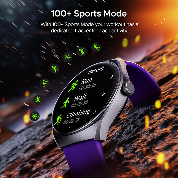 boAt Lunar Comet | HD Display 1.39" (3.53 cm) Smartwatch with Bluetooth Calling, Functional Crown, 100+ Sports Modes