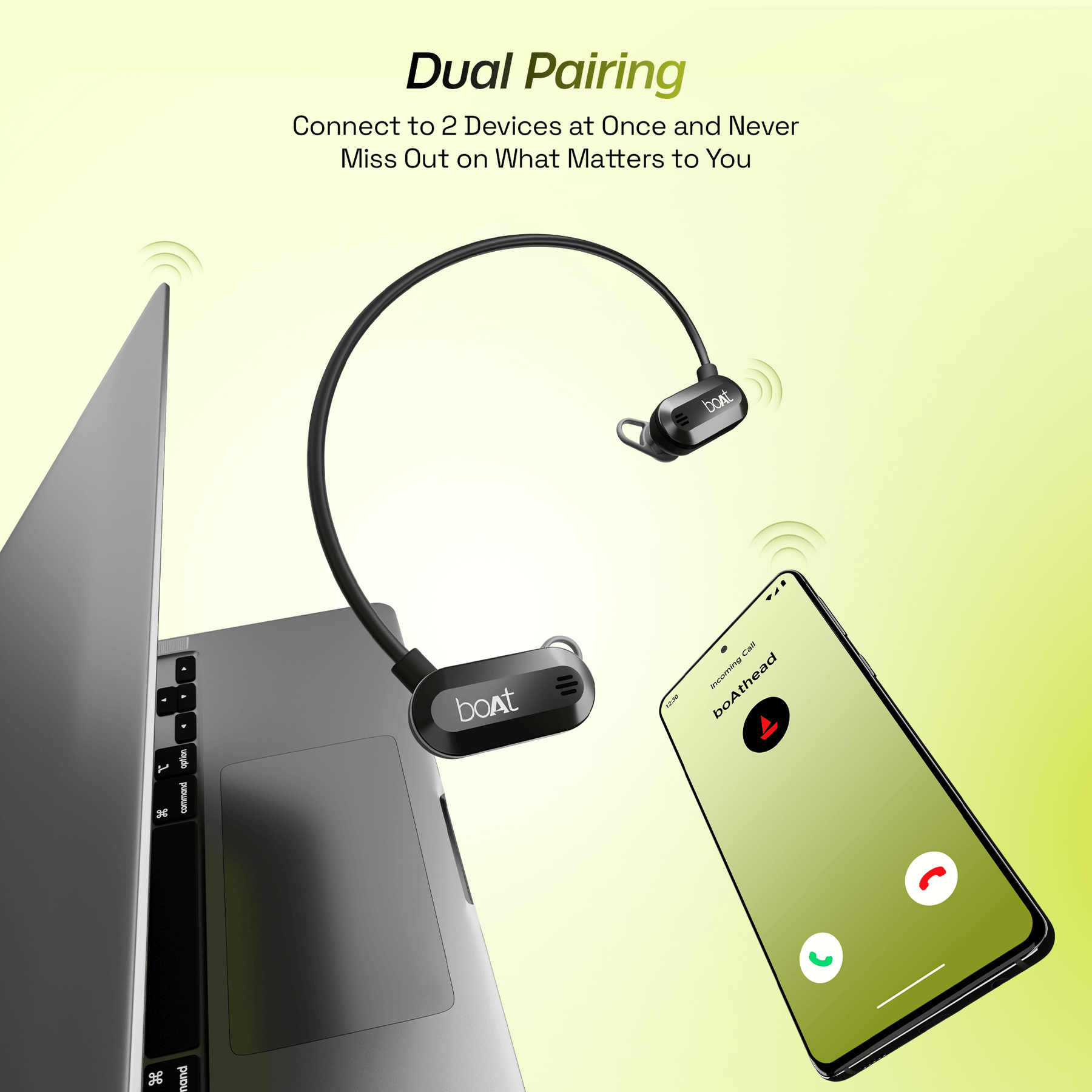 boAt Rockerz 261 Pro | Wireless Earphone with 15 Hours Playback, ASAP™ Charge, 14.8mm Drivers, Bluetooth v5.3, ENx™ Tech (Perfect for Outdoor Sports)