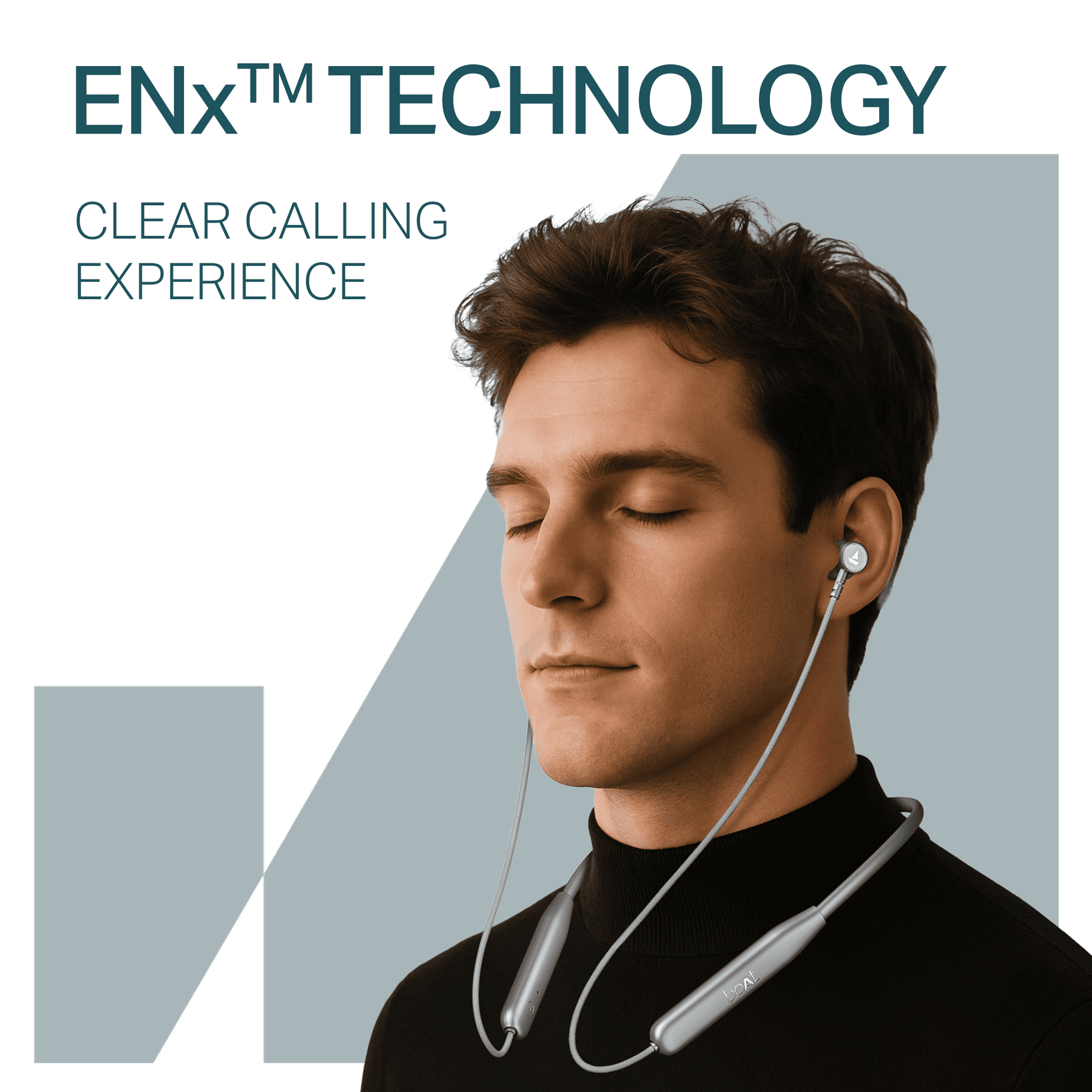 boAt Rockerz 113 | Wireless Neckband with ENx™ Tech, 40H Playback, Beast™ Mode, Dual Pairing