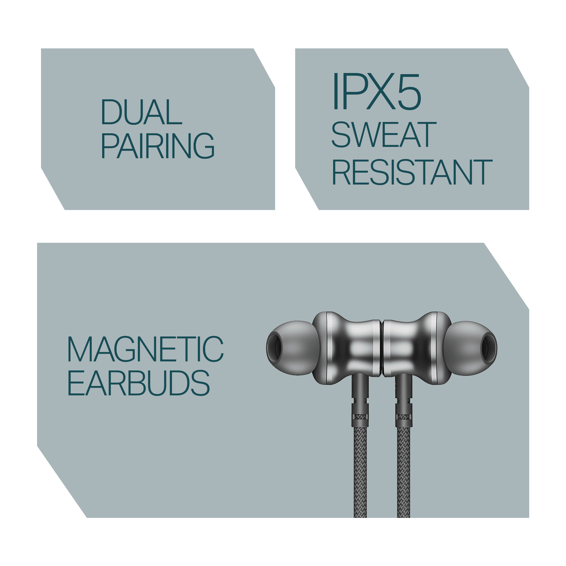 boAt Rockerz 113 | Wireless Neckband with ENx™ Tech, 40H Playback, Beast™ Mode, Dual Pairing