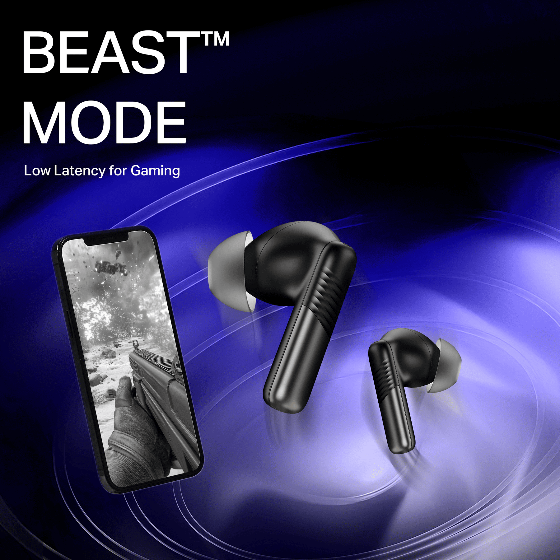boAt Airdopes Prime 412 | Wireless Earbuds with 50 Hours Playback, AI-ENx™ Calling, BEAST™ Mode & boAt Signature Sound