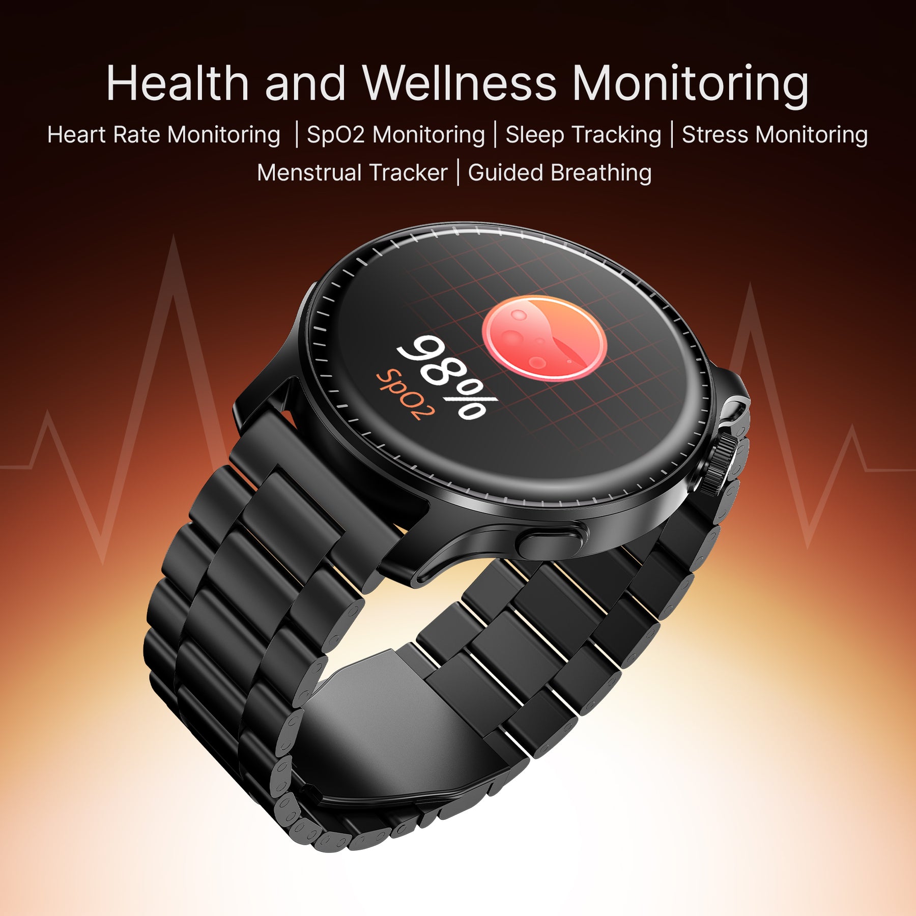 boAt Ultima Prime | Smartwatch with 1.43" AMOLED Display, Cloud Watch Faces, Emergency SOS, BT Calling, Functional Crown