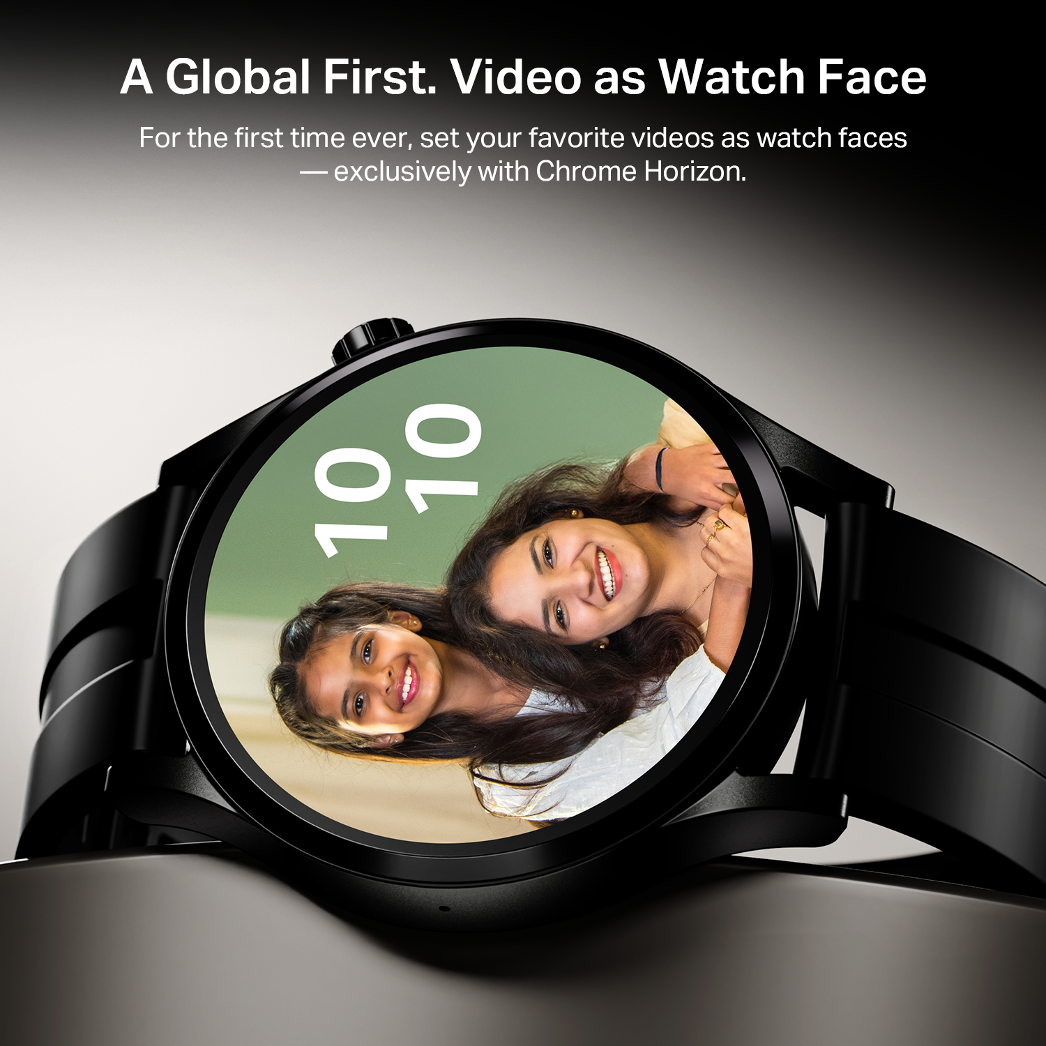 boAt Chrome Horizon | Smartwatch with 1.51" AMOLED Display, Premium Metal Built, VO2 Max, Video Watch Face, Functional Crown