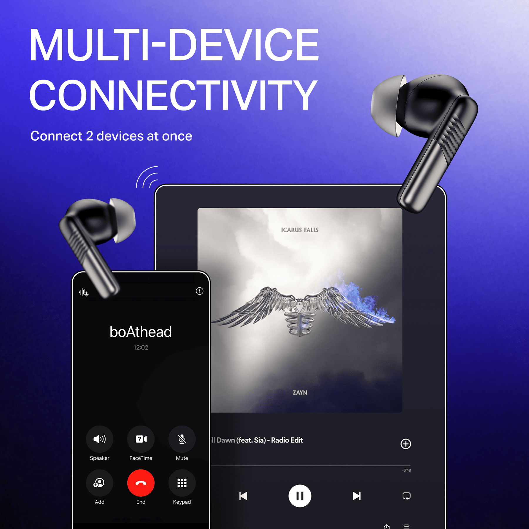 boAt Airdopes Prime 412 | Wireless Earbuds with 50 Hours Playback, AI-ENx™ Calling, BEAST™ Mode & boAt Signature Sound