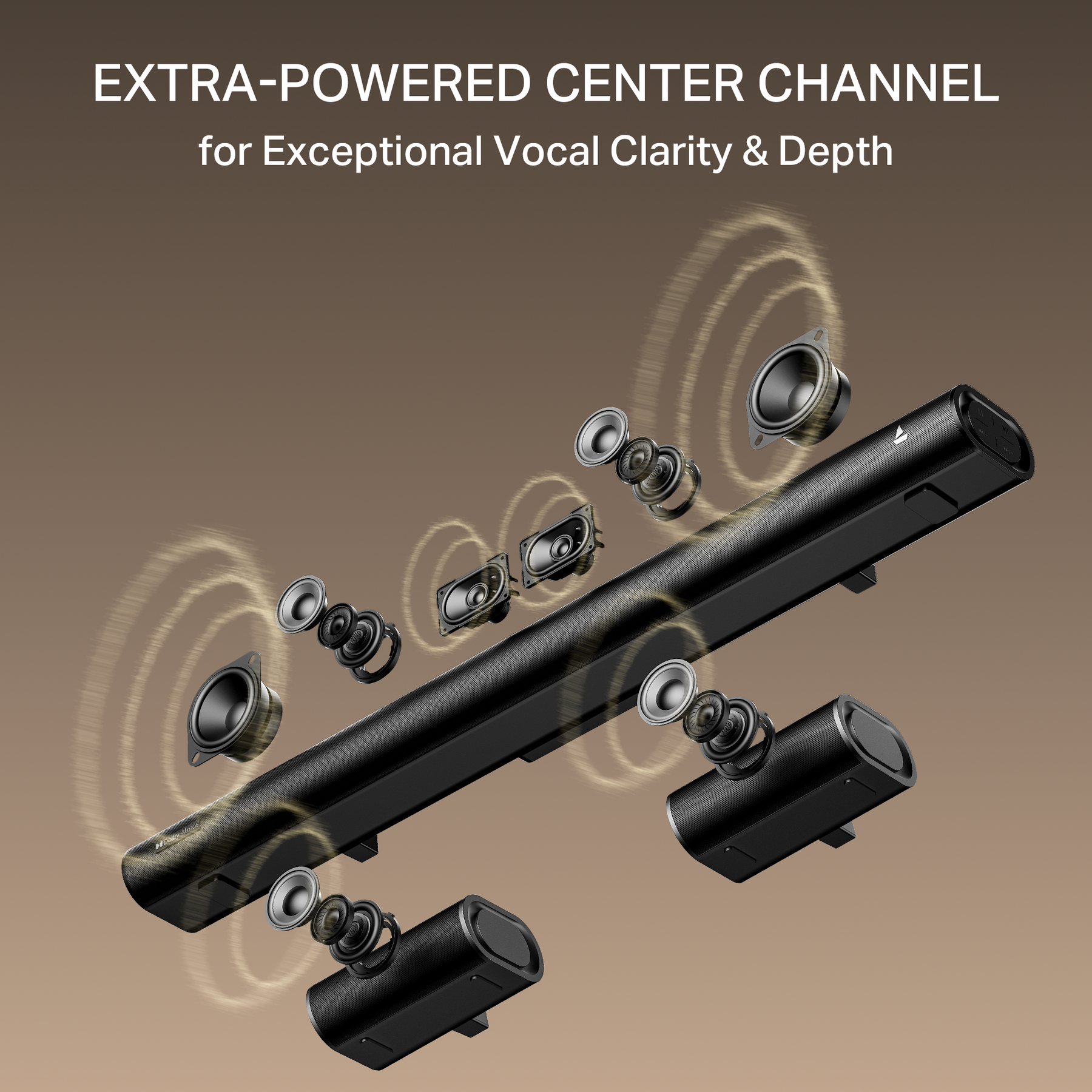 boAt Aavante Prime 5.1 5000DA | 500W 5.1 Channel Soundbar with Dolby Atmos, Bluetooth v5.3 & Master Remote