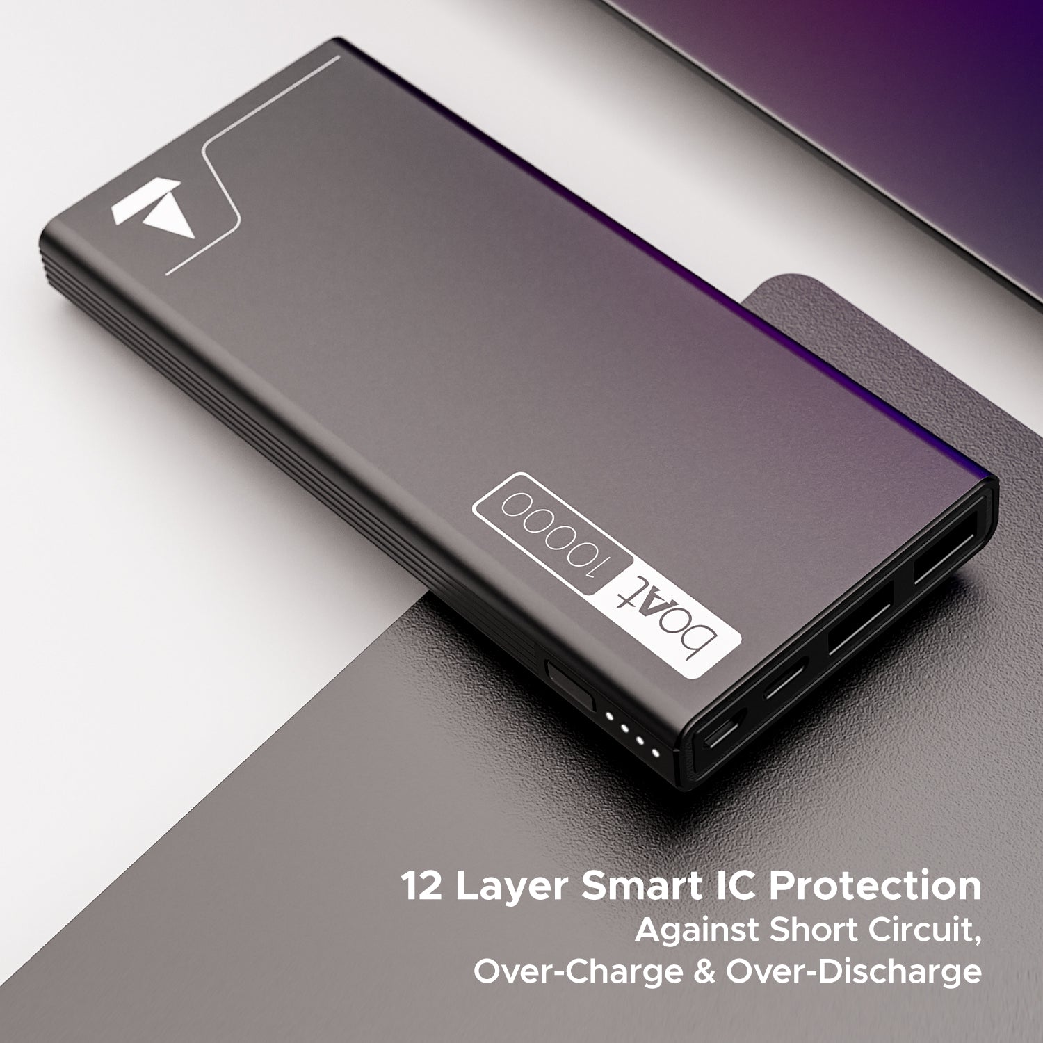 EnergyShroom PB300 | Powerbank with 10000mAh battery capacity with Smart IC protection, 22.5W fast charging