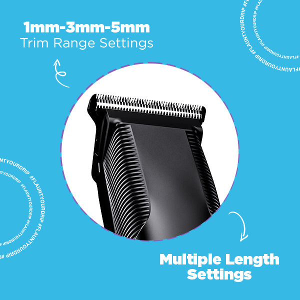 Misfit Groom 100 3 in 1 | Grooming Kit with 120 Minutes Runtime, Multiple Attachments, Multiple Range Settings