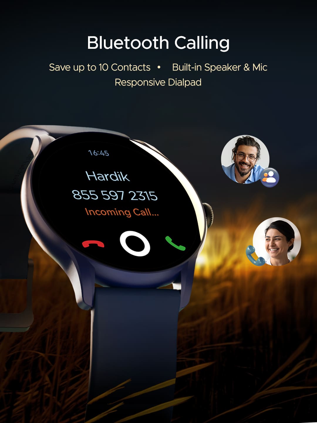 boAt Lunar Connect Ace | Round AMOLED Display Smartwatch with 1.43" (3.63 cm) Screen, Bluetooth Calling, 100+ Sports Modes