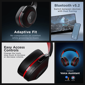 boAt Rockerz 425 | Wireless Bluetooth Headphone with 25 Hours Playback, ASAP Charge, 40mm Drivers