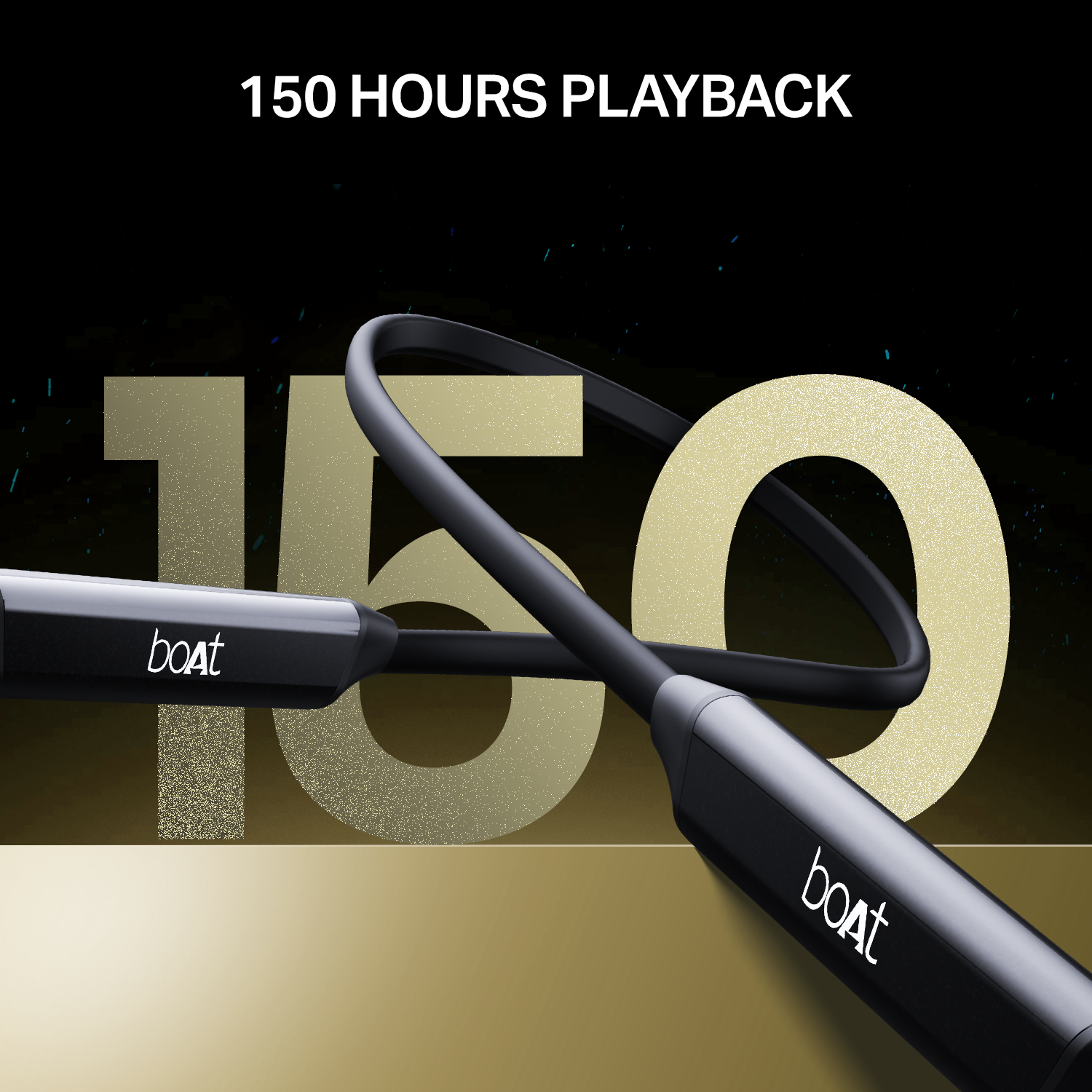 boAt Rockerz Trinity Grande | Wireless Neckband with 150 Hours Playback, AI ENx™ Tech, Dual EQs & BEAST™ Mode