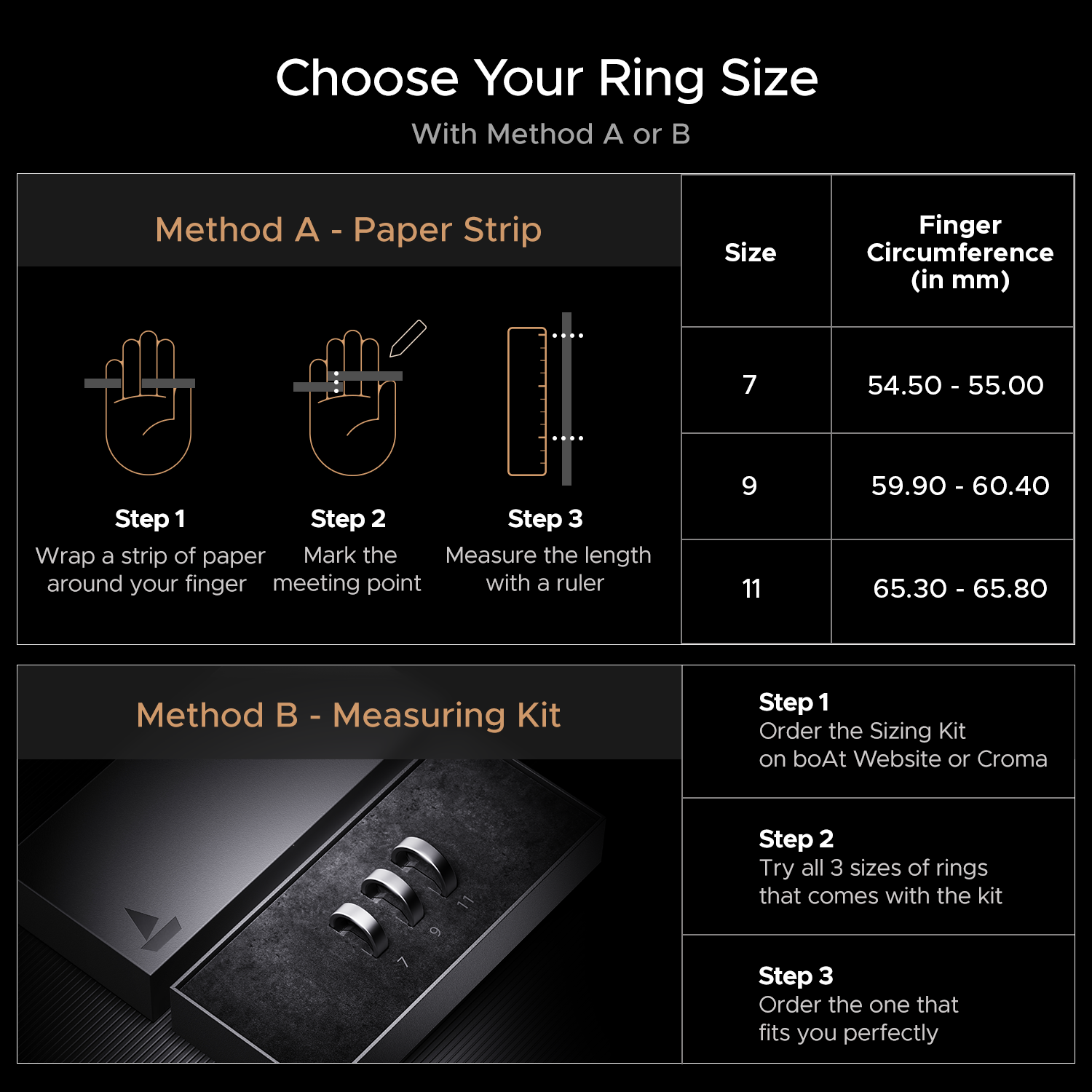 boAt Smart Ring | Smart Ring with Smart Activity Tracking, Heart Rate Monitoring, Smart Touch Control, Smart Charging