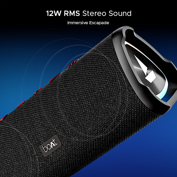 boAt Stone 750 | Portable Bluetooth Speaker with 12W RMS Stereo Sound, 12 Hours Playback, Bluetooth v5.0