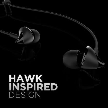 Bassheads 100 | Wired Earphone with 10mm Dynamic Drivers, Stylish Hawk-inspired Design, Super Extra Bass