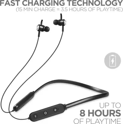 boAt Rockerz 275 V2 | Wireless Neckband with 8H Playback, IPX5 water resistance, cVc technology, Fast Charging