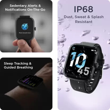 boAt Wave Beat | Best Fitness Tracker Smartwatch with 1.69" (4.29 cm) HD Display, 7 Day Battery Life, 10+ Sports Modes