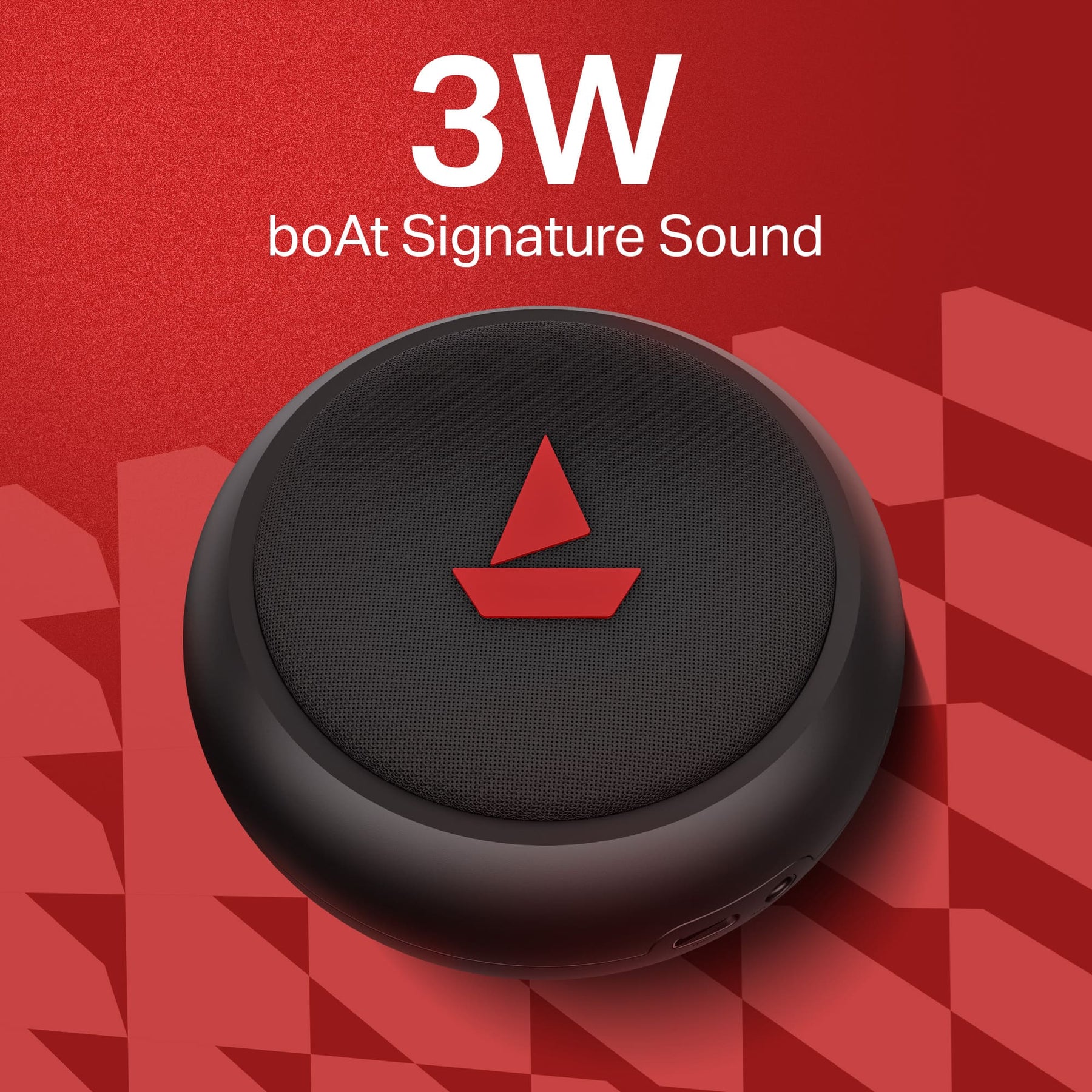 boAt Stone 108 | Portable Bluetooth Speaker with 3W Sound, 12H Playback, TWS feature & IPX4 Resistance