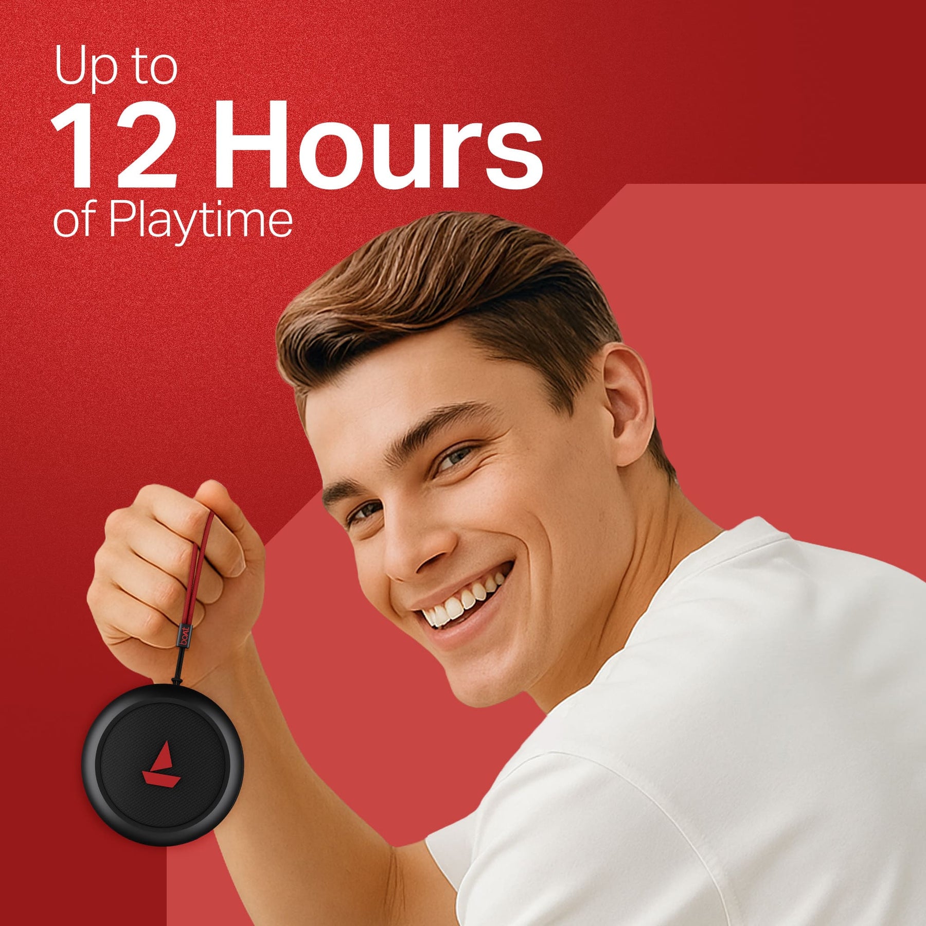 boAt Stone 108 | Portable Bluetooth Speaker with 3W Sound, 12H Playback, TWS feature & IPX4 Resistance