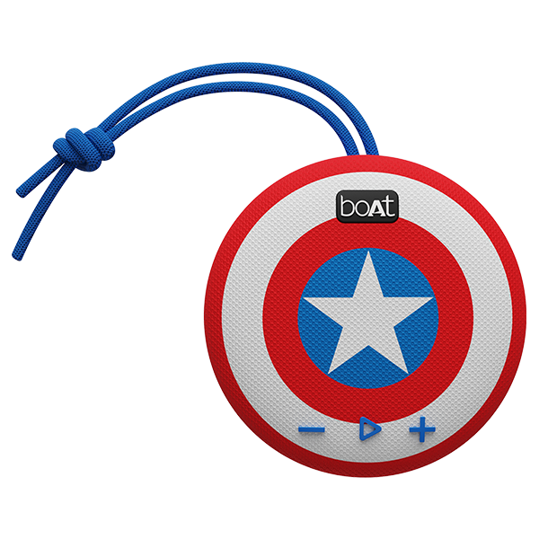 boAt Stone 190 Captain America Marvel Edition - Portable Bluetooth Speaker  with 52 mm Drivers