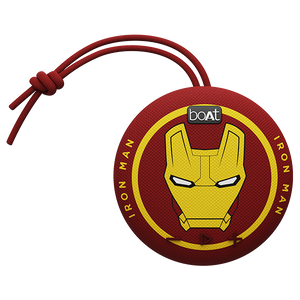 boAt Stone 190 Iron Man Marvel Edition | Portable Speaker with 52mm Full Range Driver, 4HRS Playback, 5W RMS Sound, IPX7 Water Resistance