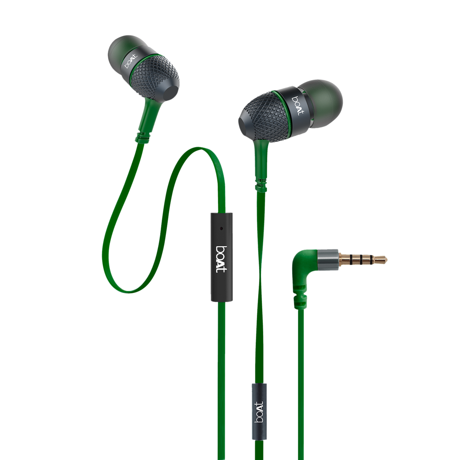 Bassheads 180 Wired Earphones Featured with 10mm Driver Passive Noise Cancellation Thumping Bass boAt Signature Sound