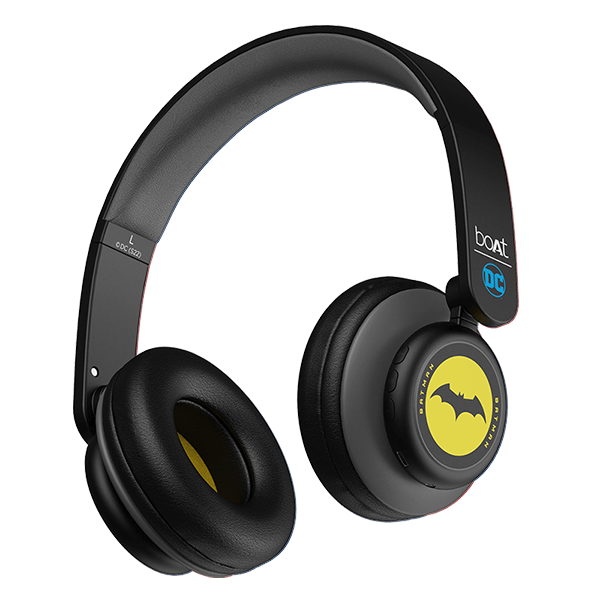 boAt Rockerz 450 Batman DC Edition | Bluetooth Wireless Headphone with 40 mm Drivers HD Immersive Audio, Power Up For 15HRS